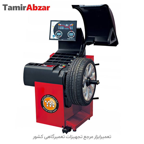 خرید بهترین بالانس چرخ رینگ های فولادی و اسپرت موتور آزما ثمین MotorAzma Samin Wheel Balancer